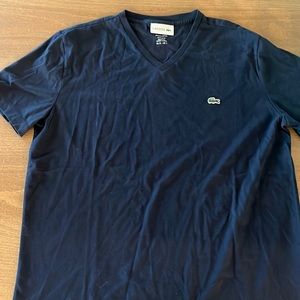 Lacoste Pima Cotton Vee Neck